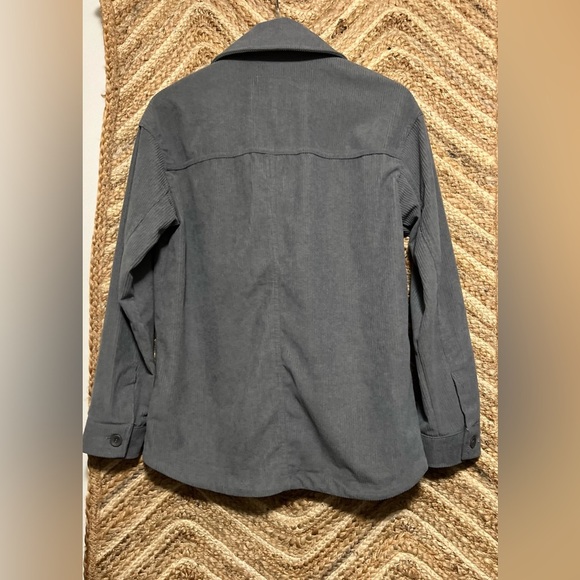 Anthropologie Avec Les Filles Women's Gray Corduroy Oversized Shacket,Size XS - Picture 4 of 8